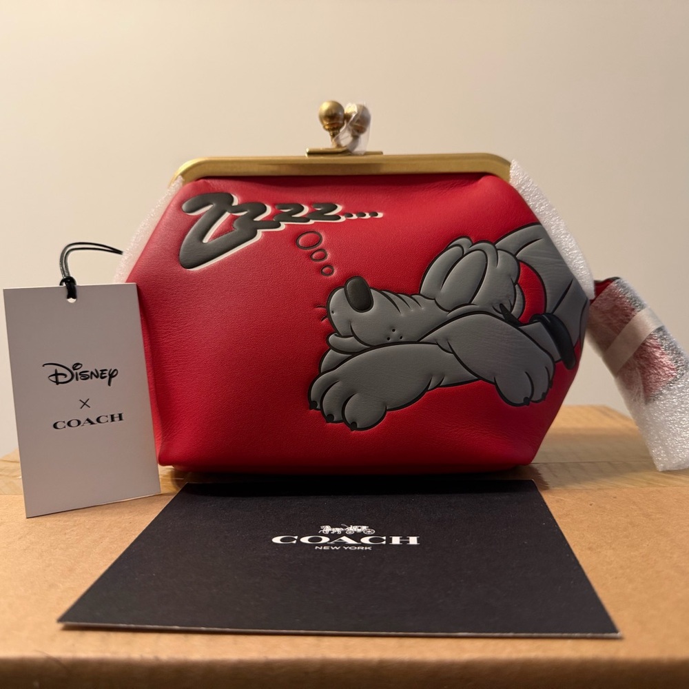 Coach x Disney Pluto Red Kisslock 14